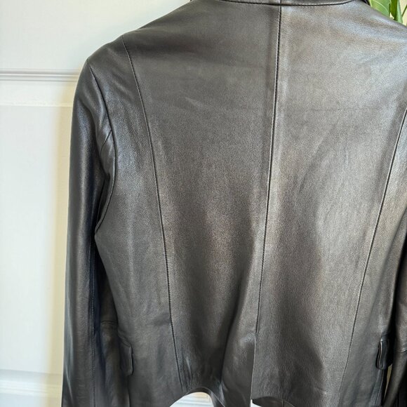 Black leather jacket - Picture 6 of 9